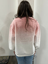 Load image into Gallery viewer, Pink Fleece Warm Cozy Ombre Oversized Knit sweater