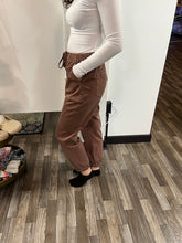 Load image into Gallery viewer, Mica Denim Cocoa Brown High Rise Jogger Crop Jeans