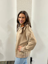 Load image into Gallery viewer, Brown Oversized Soft Textured Knit Sweater