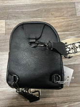 Load image into Gallery viewer, Ellen Black Sling Bag w/ Removable Guitar Strap