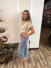 Load image into Gallery viewer, Vervet High Rise Elastic Waistband Wide Barrel Jeans