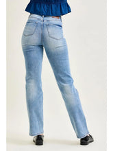 Load image into Gallery viewer, Judy Blue High Waist Tummy Control Contrast Wash Straight Leg Jeans
