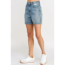 Load image into Gallery viewer, SneakPeek High Rise Baggy Shorts with Slight Distress