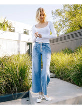 Load image into Gallery viewer, Vervet High Rise Elastic Waistband Wide Barrel Jeans