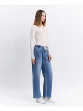 Load image into Gallery viewer, Vervet High Rise Elastic Waistband Wide Barrel Jeans