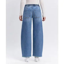 Load image into Gallery viewer, Vervet High Rise Elastic Waistband Wide Barrel Jeans