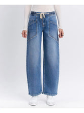 Load image into Gallery viewer, Vervet High Rise Elastic Waistband Wide Barrel Jeans