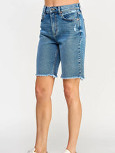 Load image into Gallery viewer, SneakPeek Bermuda Shorts with Slight Hip Distress