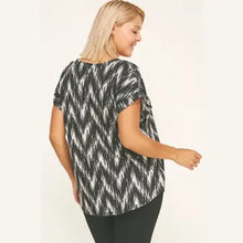 Load image into Gallery viewer, Black and White Blouse