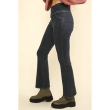 Load image into Gallery viewer, Black Washed Denim Stretchy Active Leggings Jeans