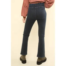 Load image into Gallery viewer, Black Washed Denim Stretchy Active Leggings Jeans