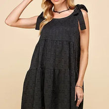 Load image into Gallery viewer, Women's Tiered Midi Dress with Ribbon Tie - Athena's Fashion Boutique