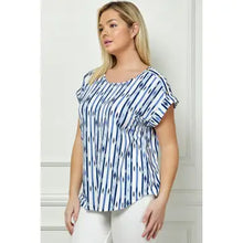Load image into Gallery viewer, Plus Size Short Sleeve Dolman Blouse