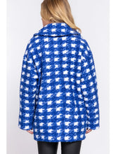 Load image into Gallery viewer, Blue and White Checkered Coat