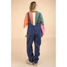Load image into Gallery viewer, Denim Blue Cozy Soft Corduroy Overalls - Athena's Fashion Boutique