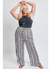Load image into Gallery viewer, Missy Plus Linen Elastic Waist Pant with Slit Hem