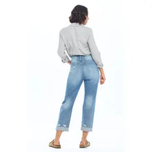 Load image into Gallery viewer, High Rise Ripped Boyfriend Jeans - Athena's Fashion Boutique