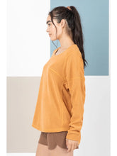 Load image into Gallery viewer, Camel Oversized Solid Color Comfy Knit Top