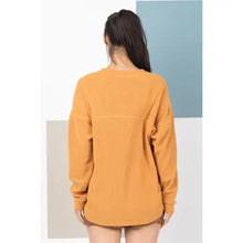Load image into Gallery viewer, Camel Oversized Solid Color Comfy Knit Top