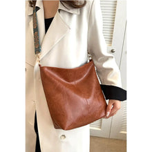 Load image into Gallery viewer, Camel Retro Pattern Strap Vegan Leather Crossbody Shoulder Bag