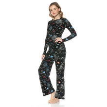 Load image into Gallery viewer, Moon/Sun 2 Piece Longsleeve Shirt and Pants Lounge Set