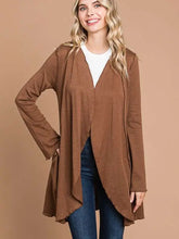 Load image into Gallery viewer, Cocoa Brown All Merrow Edge Cardigan - Athena's Fashion Boutique