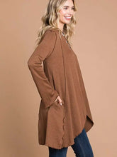 Load image into Gallery viewer, Cocoa Brown All Merrow Edge Cardigan - Athena's Fashion Boutique