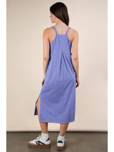 Load image into Gallery viewer, Indigo V-Neck Sleeveless Casual Comfy Midi Dress
