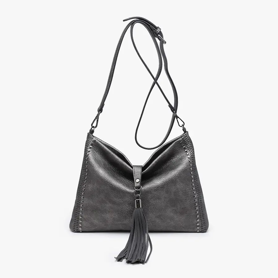 Gun metal hobo 2024 purse