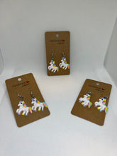 Load image into Gallery viewer, Colorful Unicorn Earrings - Athena's Fashion Boutique