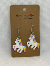 Load image into Gallery viewer, Colorful Unicorn Earrings - Athena's Fashion Boutique