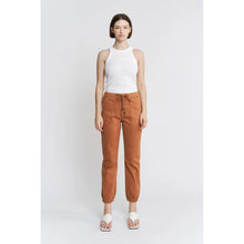 Load image into Gallery viewer, Mica Denim Cinnamon High Rise Crop Joggers Jeans
