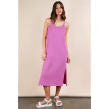 Load image into Gallery viewer, Orchid V-Neck Sleeveless Casual Comfy Midi Dress