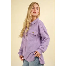 Load image into Gallery viewer, Orchid Collared Button Down Henley Knit Top w/ Pockets - Athena's Fashion Boutique