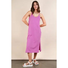 Load image into Gallery viewer, Orchid V-Neck Sleeveless Casual Comfy Midi Dress