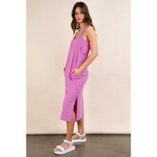 Load image into Gallery viewer, Orchid V-Neck Sleeveless Casual Comfy Midi Dress