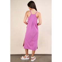 Load image into Gallery viewer, Orchid V-Neck Sleeveless Casual Comfy Midi Dress