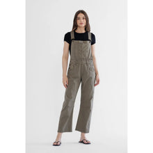 Load image into Gallery viewer, Mica Denim Jeans Super High Ankle Wide Leg Olive Overalls