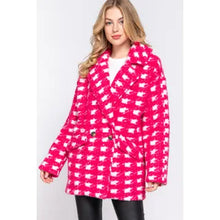 Load image into Gallery viewer, Pink Checkered Coat