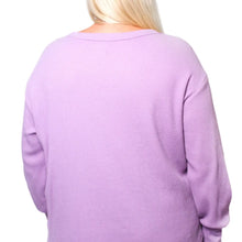 Load image into Gallery viewer, Women's Plus Long Sleeves Waffle Graphic Top