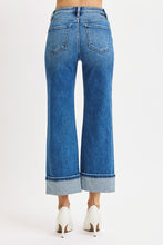 Load image into Gallery viewer, Risen Mid Rise Crop Straight Cuffed Jeans