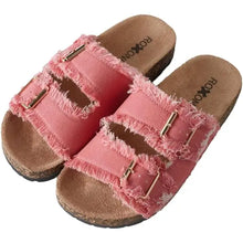 Load image into Gallery viewer, Women's Comfort Flat Sandals Double Buckle Adjustable Straps
