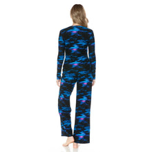 Load image into Gallery viewer, Outer Space 2 Piece Longsleeve Shirt and Pants Lounge Set