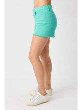 Load image into Gallery viewer, Mid Rise Aquamarine Judy Blue Shorts