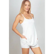 Load image into Gallery viewer, White Sleeveless Active Tennis Mini Dress