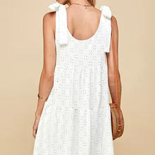 Load image into Gallery viewer, Women's Tiered Midi Dress with Ribbon Tie - Athena's Fashion Boutique