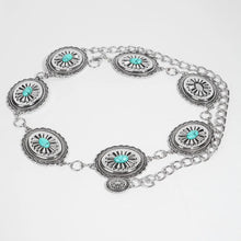 Load image into Gallery viewer, Ornate Single Stud Hoop Chain Belt - Athena's Fashion Boutique