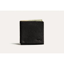 Load image into Gallery viewer, Kiko Black L Shape Minimal Leather Wallet #116
