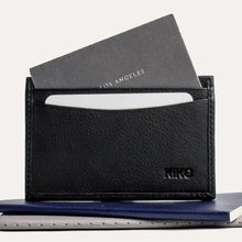 Load image into Gallery viewer, Kiko Leather Black Classic Card Case #130
