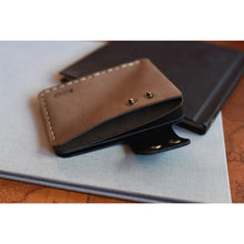 Load image into Gallery viewer, Kiko Leather Brown Card Wallet #160
